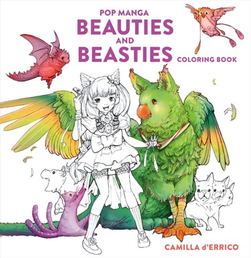 Pop Manga Beauties and Beasties Coloring Book av Camilla D'Errico