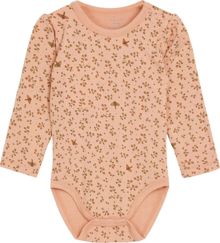 Bonita Mønstret Baby Body Desert Red 62 cm Rosa 62 cm Unisex
