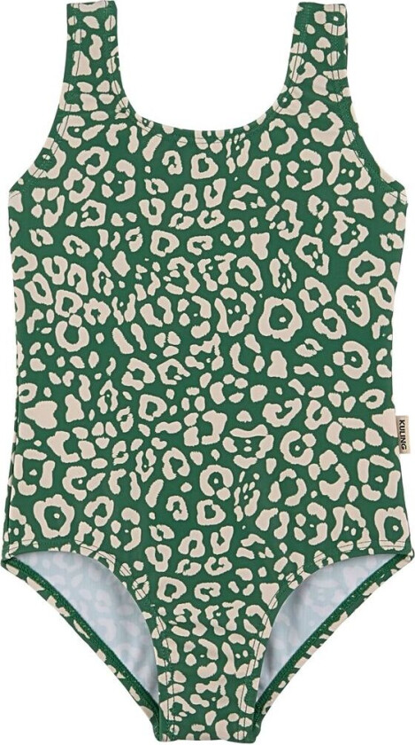 Milos Leopardmønstret Badedrakt Grønn 86/92 cm Grønn 86/92 cm kvinne