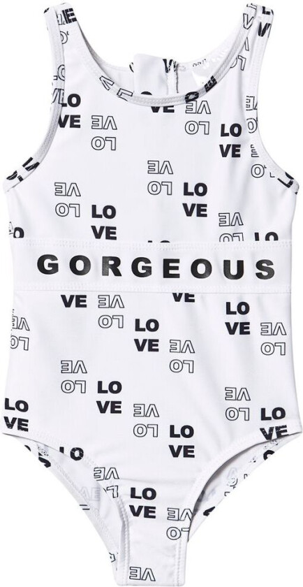 Love Badedrakt Hvit 104/110 cm Hvit 104/110 cm kvinne