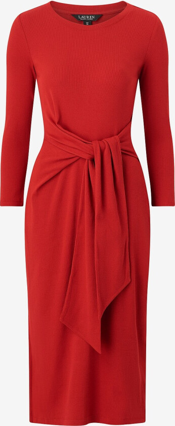 Kjole CM 2x2 Rib-dress - Rød