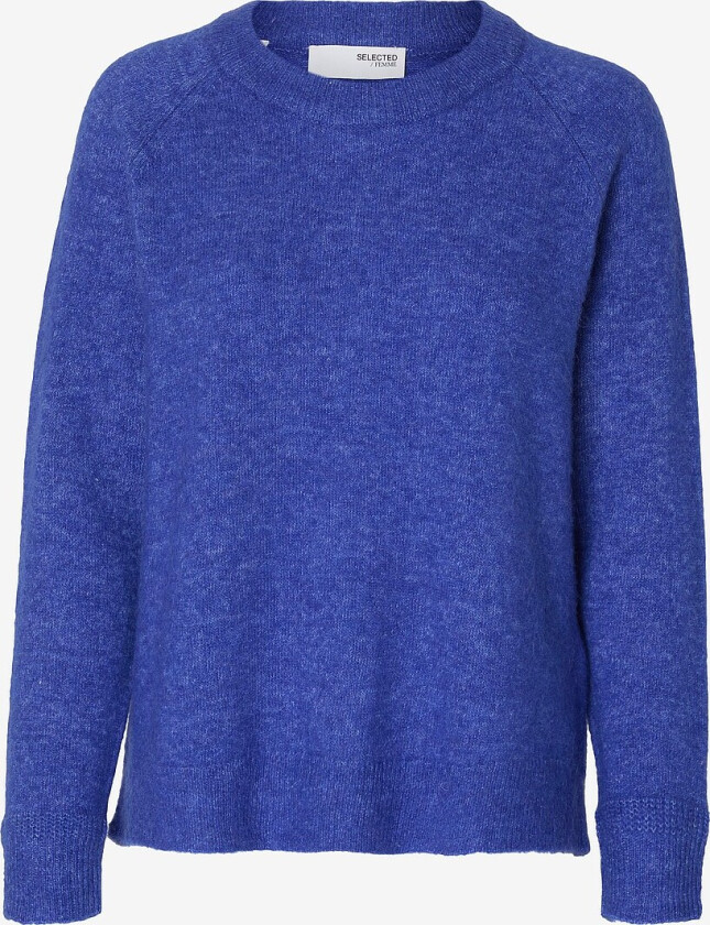 Genser slfLulu LS Knit O-neck - Blå