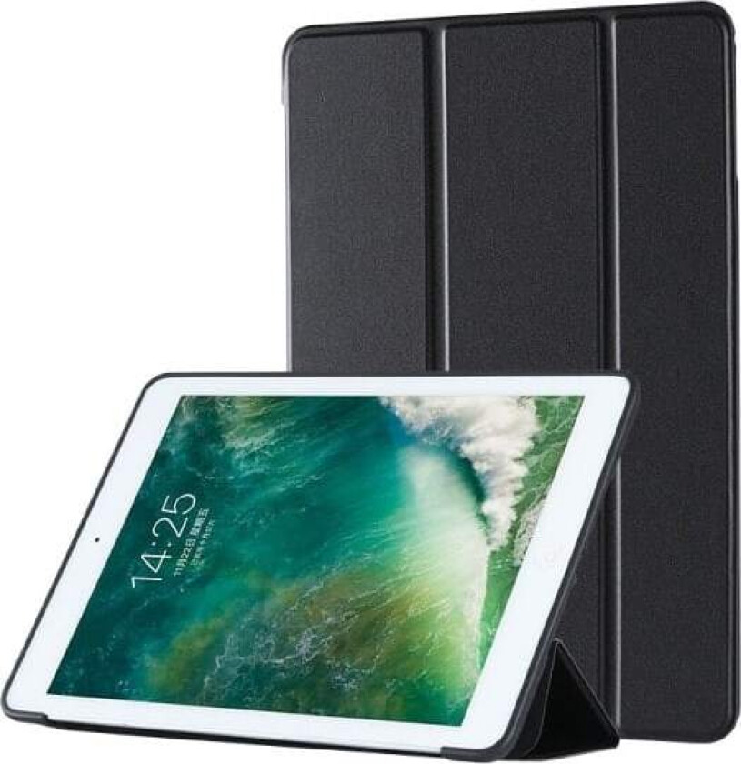 iPad 6/5 Generasjon Fellbart Deksel Svart