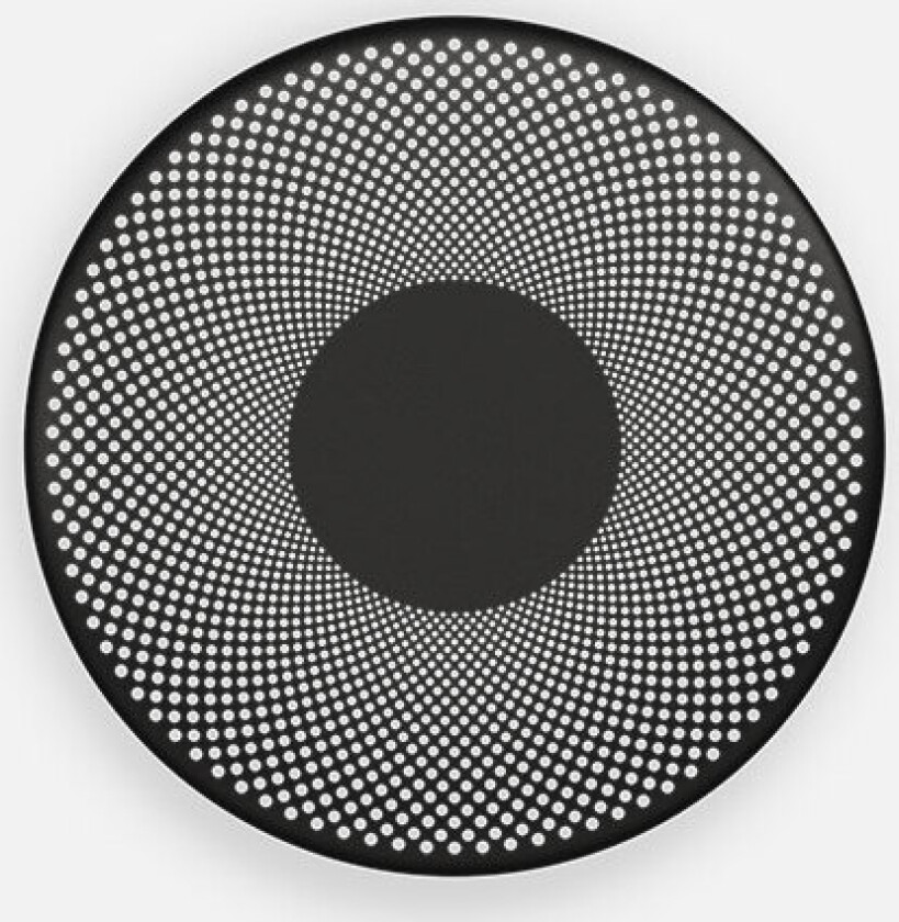 Glint vegglampe Ø25 - sort