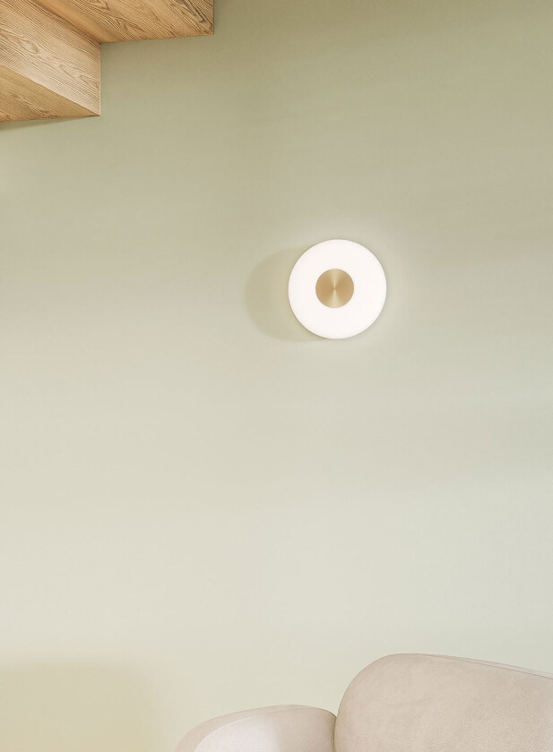 Glint vegglampe Ø25 - opal