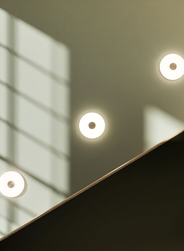 Glint vegglampe Ø36 - opal