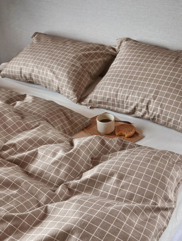 Storm sengesett karamellbrun