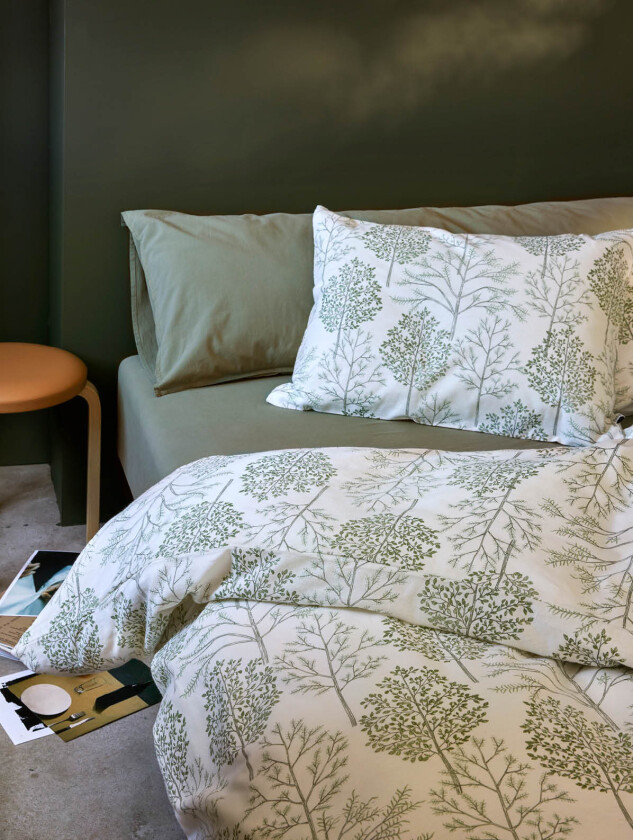 Thea sengesett dempet grønn