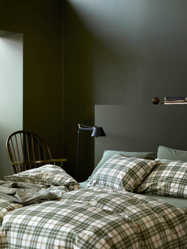 Lukas sengesett dempet grønn