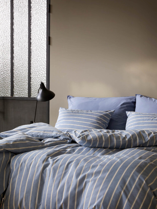 Henning sengesett dus denimblå