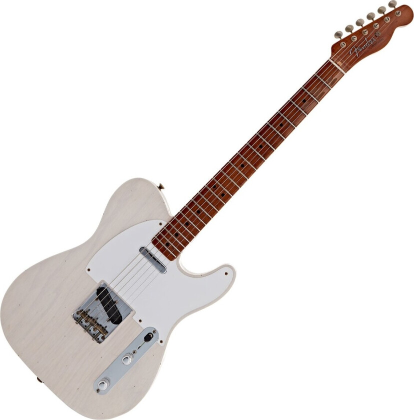 1952 Telecaster Relic Roasted 3A Flame Maple Neck White Blonde