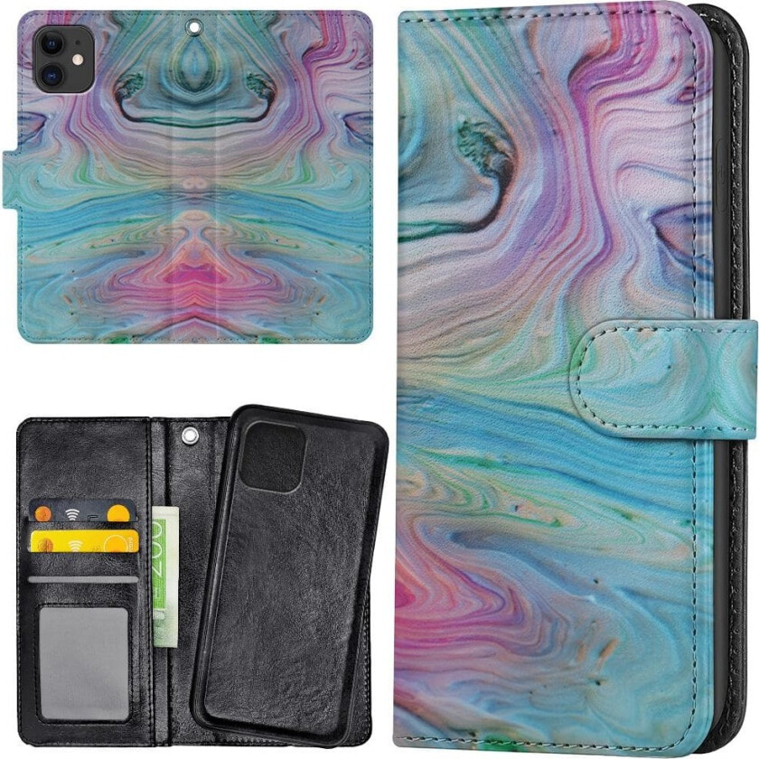iPhone 11 - Lommebok Deksel Maling Mønster