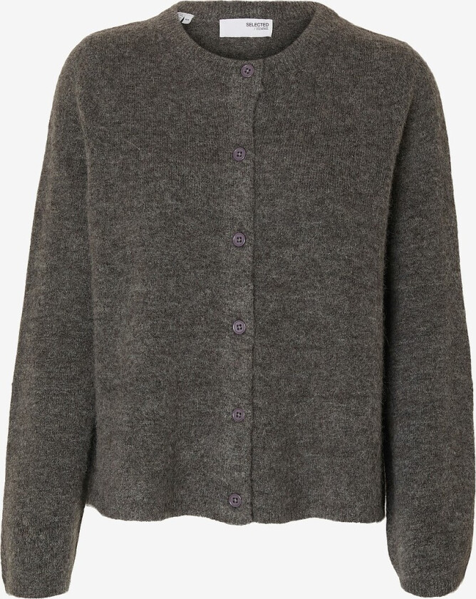 Kofte slfLulu New LS Knit Cardigan - Grå
