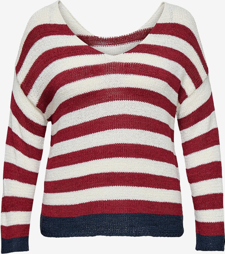 Genser carGenna 7/8 Reverse V-neck Knt - Rød