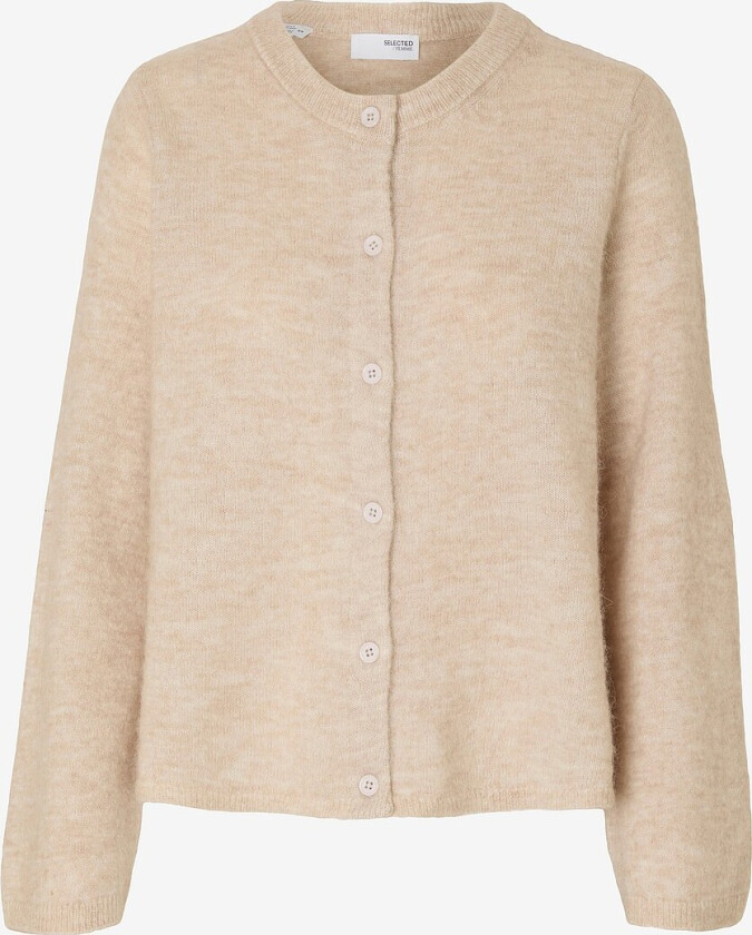 Kofte slfLulu New LS Knit Cardigan - Grå