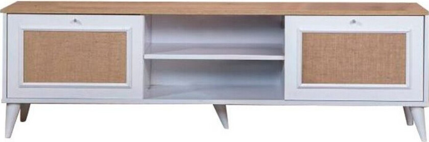 Jatinder TV-benk 55 cm - Natur/Hvit
