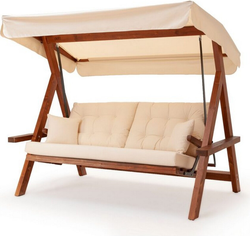 Bilde av Hazim Utendørs Hengende Sofa 3-seter - Natur/Beige