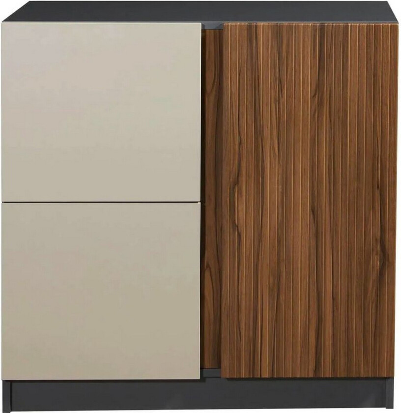 Ranko Kommode 90 cm - Sjokoladebrun/Antrasitt