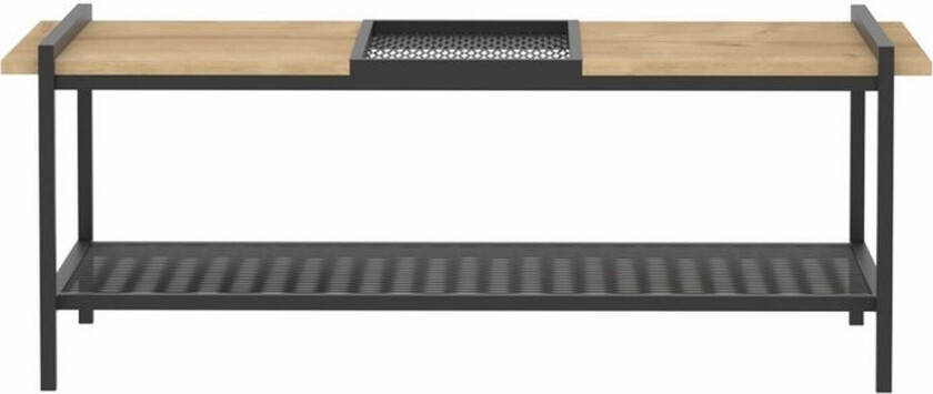 Healer Sofabord 120 cm - Svart/Mørkfarget tre