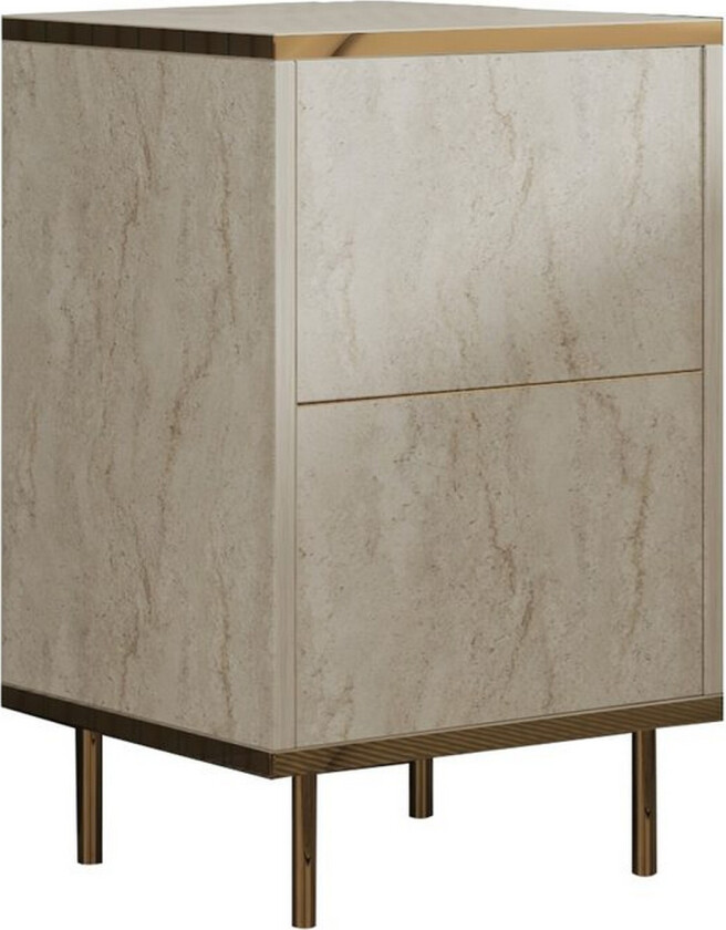 Imaj Nattbord 40 cm - Beige/Gull