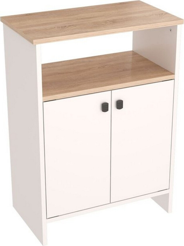 Cladells kommode 62 cm - Hvit