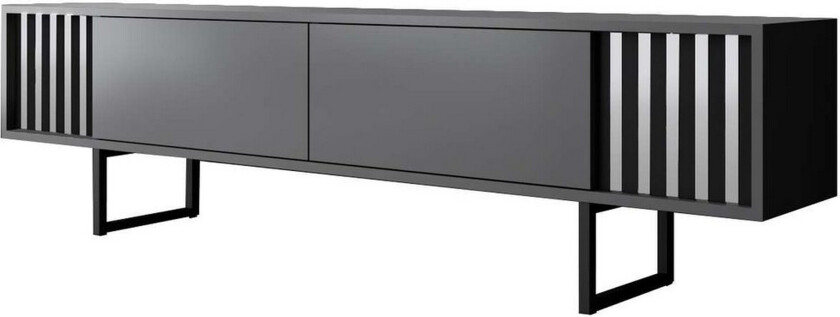 Jeval TV-benk 180 cm - Svart/Antrasitt