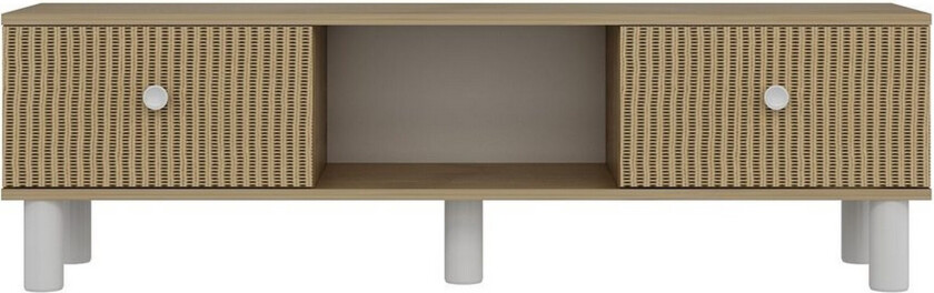 Mono TV-benk 150 cm - Brun/Rødfarget tre