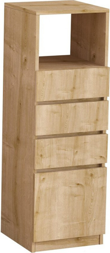 Tyven Kommode 40 cm - Rødfarget tre