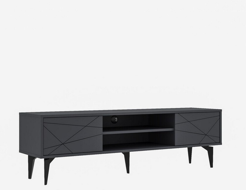 Sudama TV-benk 160 cm - Antrasitt