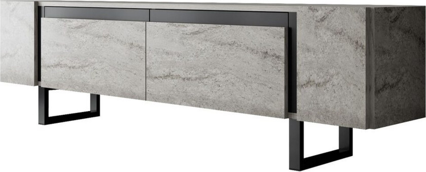 Sozi TV-benk 180 cm - Svart/Grå