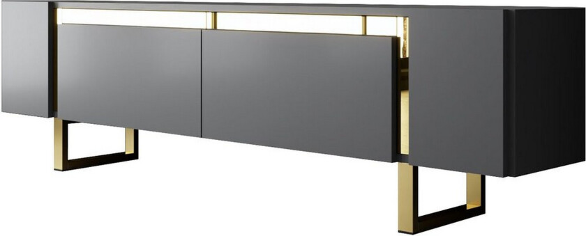 Sozi TV-benk 180 cm - Gull/Antrasitt