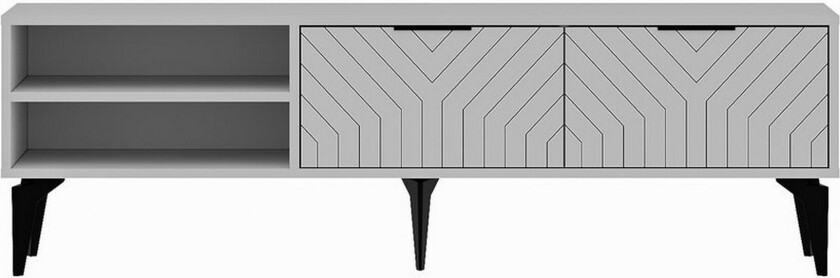 Lyven TV-benk 160 cm - Hvit