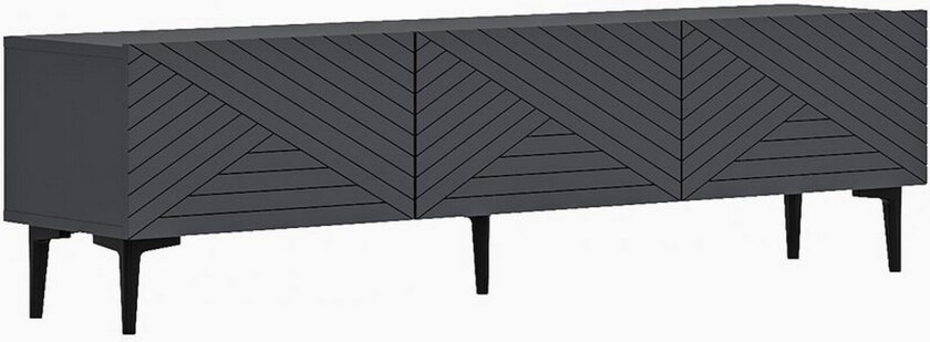 Botswana TV-benk 160 cm - Antrasitt