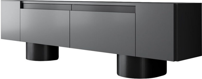 Bohemsk TV-benk 180 cm - Svart/Antrasitt