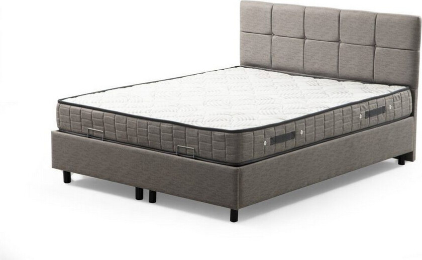 Lalmuni Frame Seng 120x200 cm - Lysegrå