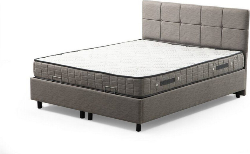 Lalmuni Sengeramme 160x200 cm - Lysegrå