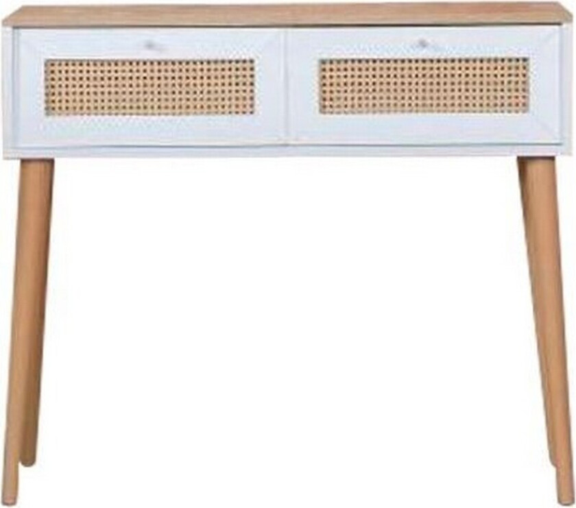 Bohem Sidebord 95 cm - Hvit/Lysfarget tre