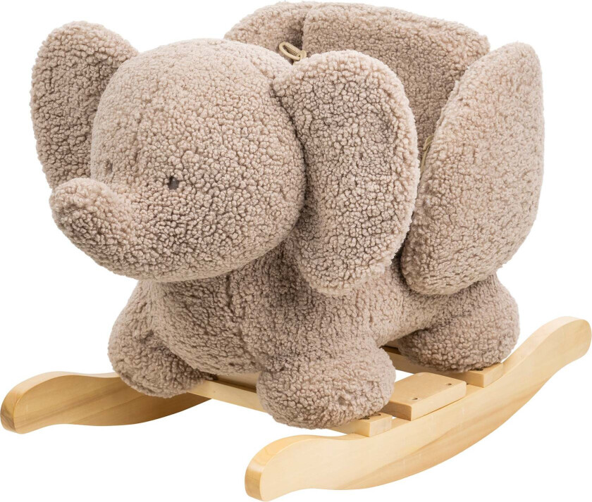 Teddy Gyngedyr Elefant, Taupe - Gyngedyr - Polyester,Bomull,Tre