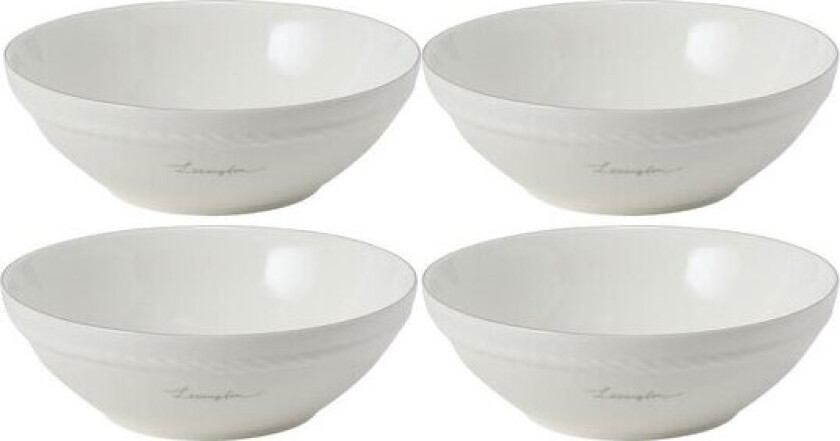 Icons skåler 15,5 cm 4 stk hvit/beige