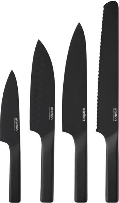 Bilde av Pure Black knivsett 4 stk svart