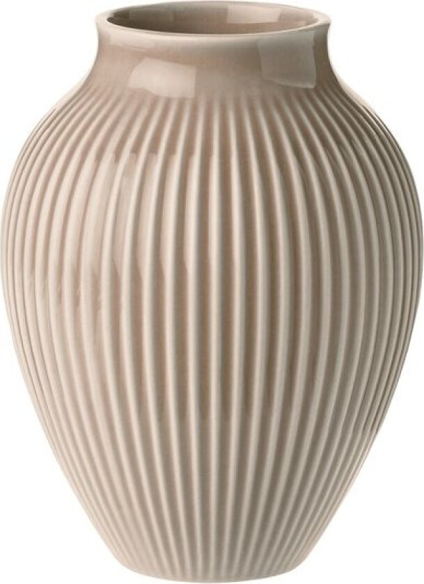 Ripple vase 12,5 cm matt dusty rose