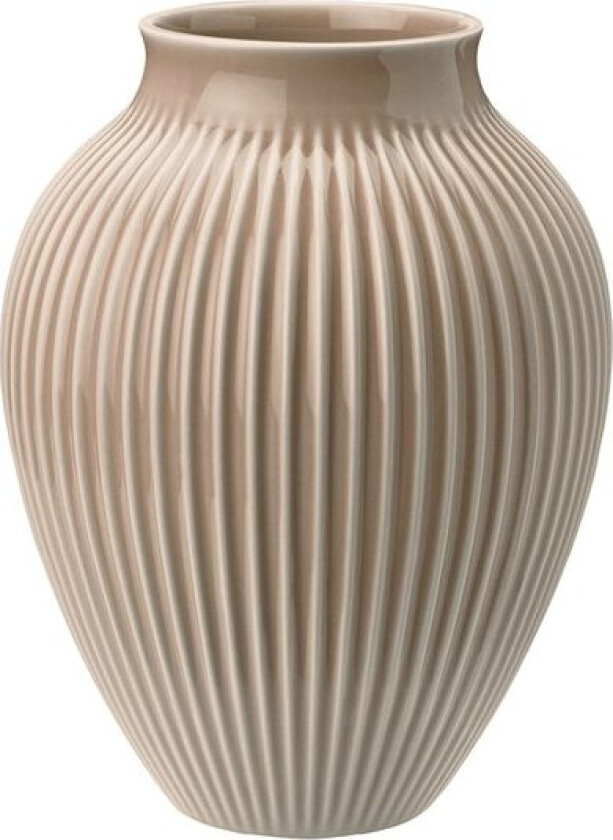 Ripple vase 27 cm matt dusty rose