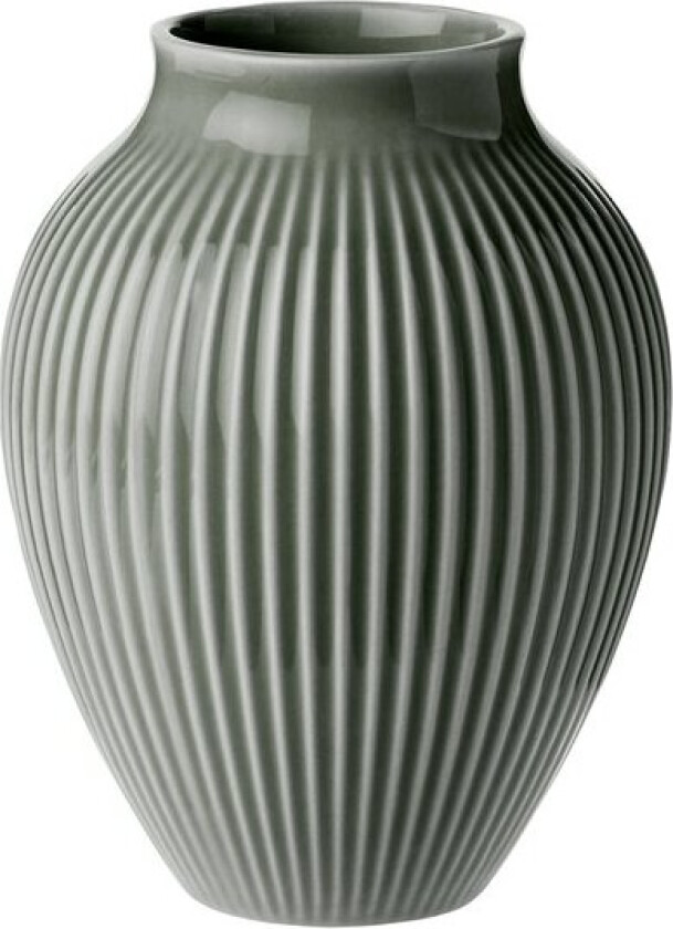 Ripple vase 12,5 cm matt celadon green
