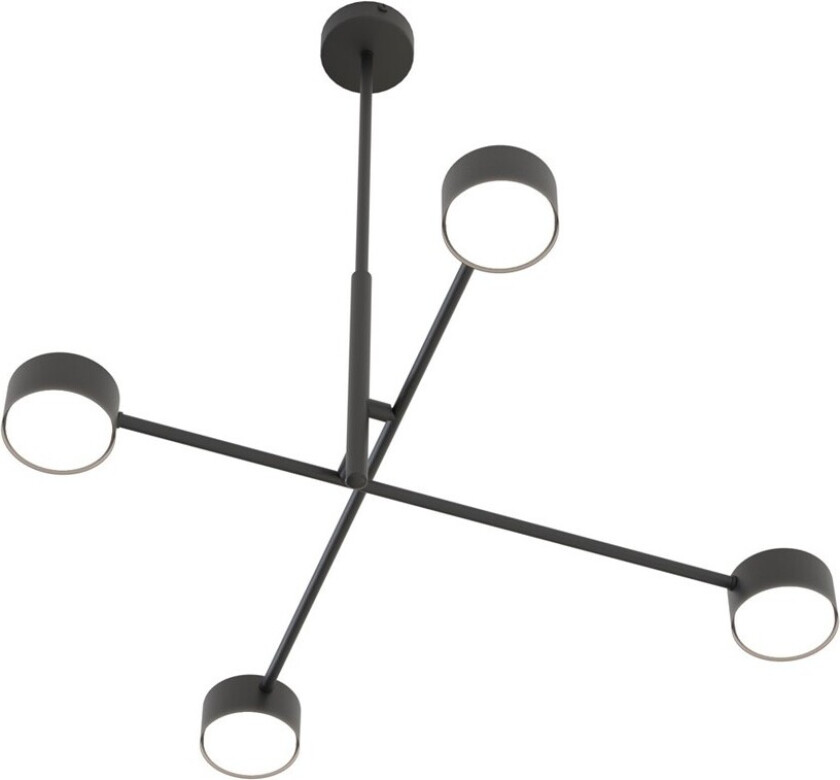 Natsu 4 Sort taklampe - GX53, 230V, uten lyskilde