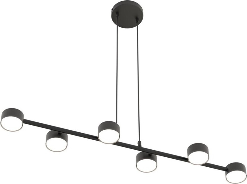 Megara 6 Sort pendellampe - GX53, 230V, uten lyskilde