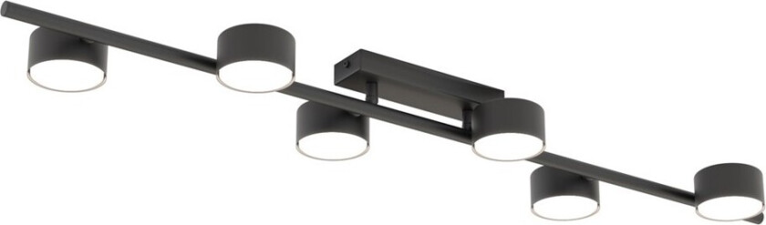 Bet 6 Svart taklampe - Ø8 cm, GX53, 230V, uten lyskilde