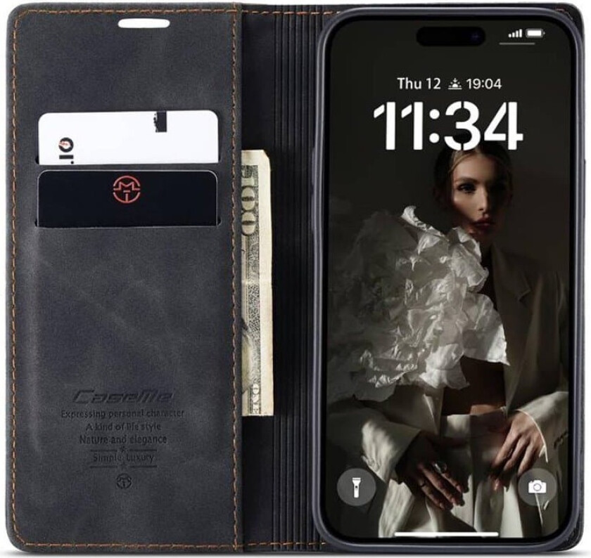 CaseMe mobildeksel 013 Apple iPhone 16 Plus - Svart