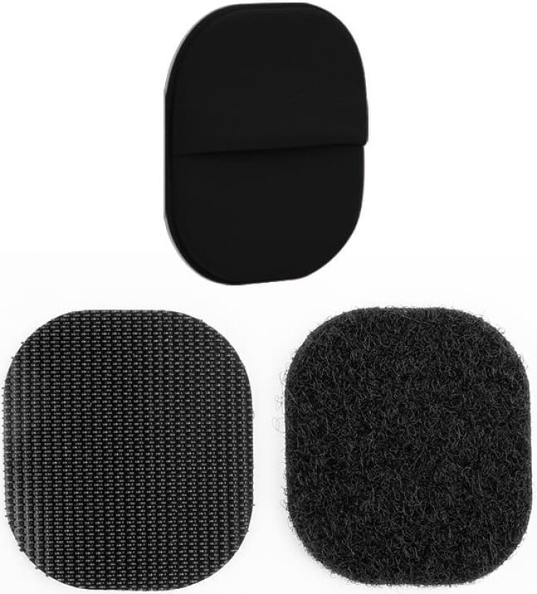 INF AirTag-holder med lim og borrelås Sort