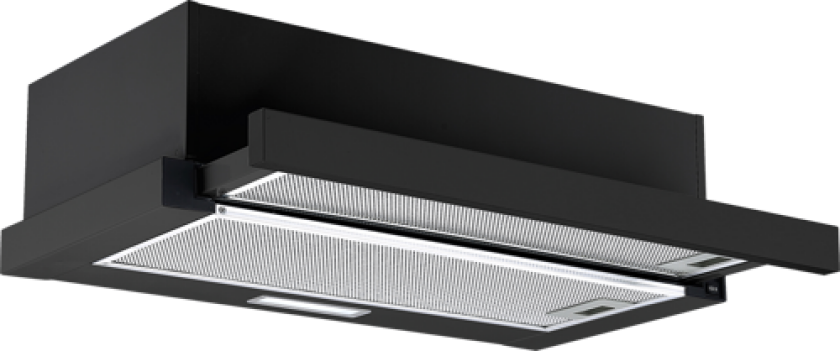 Nordic 6011 Telescopic Black Ventilator Med Uttrekk