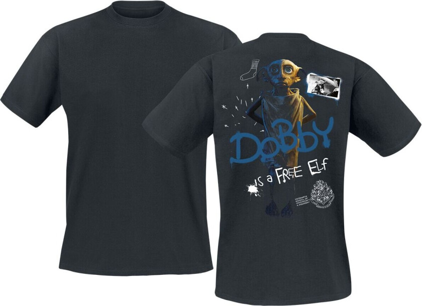 T-skjorte - - Dobby is a Free Elf - S til 3XL - Herrer - svart